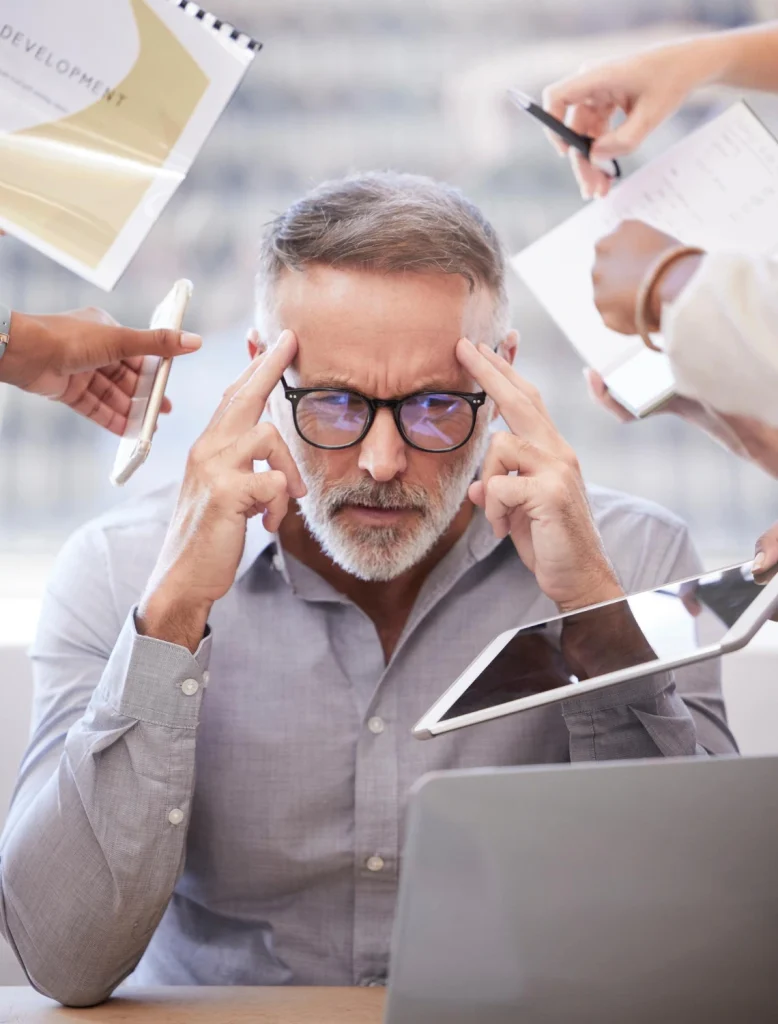 Business owner pulled in many directions